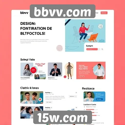 Tendências de design no layout do bbvv.com